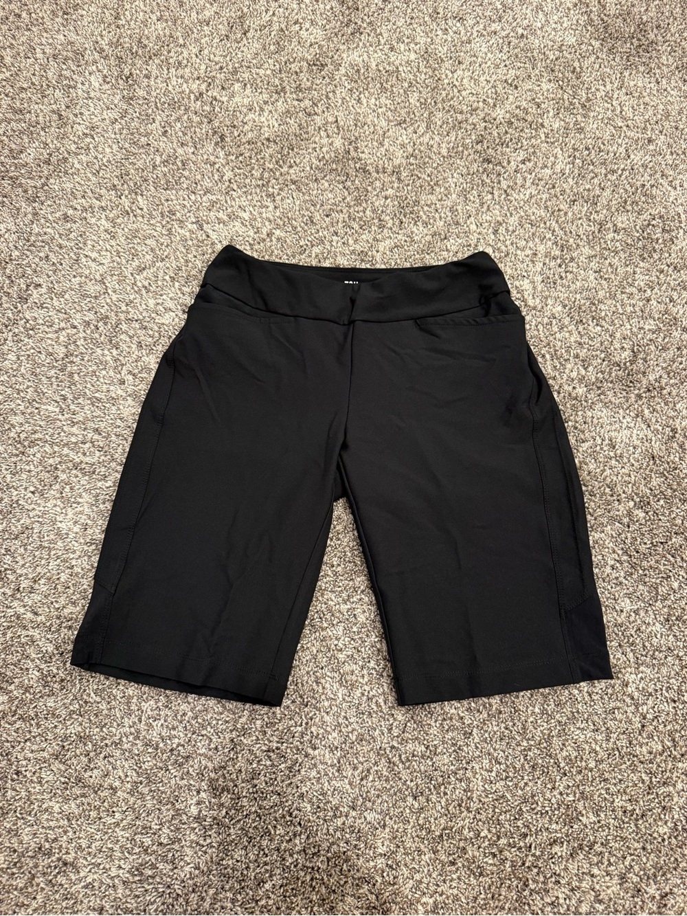 Tail White Label Golf Shorts Womens 4 Black Bermuda Pull On Stretch 11” Inseam N